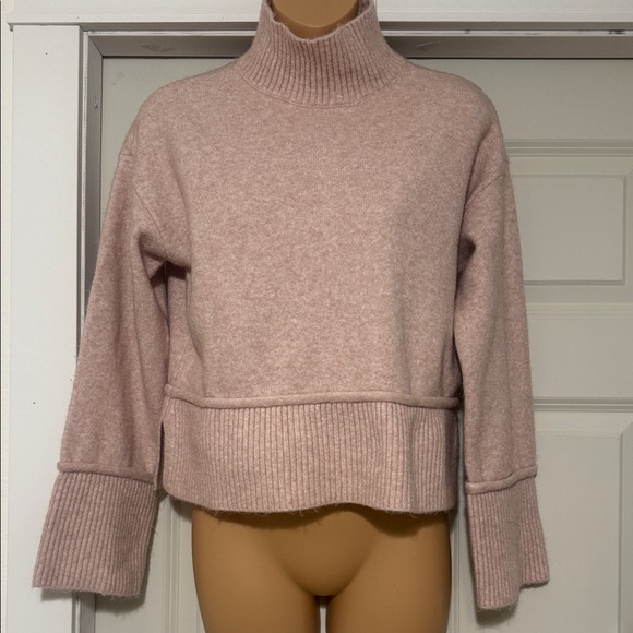 Marled Sweaters - Marled Soft Pink Cowl Neck Sweater